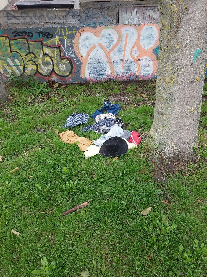 Was Walking By The Canal This Morning. Seems A Garth Brooks Fan Dissolved Over The Weekend