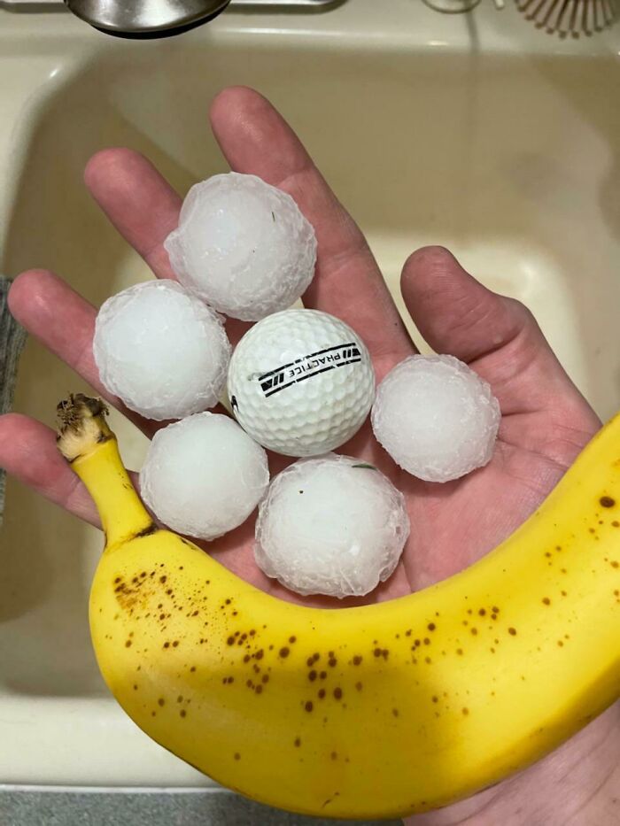 Golf-Ball-Sized Hail Today