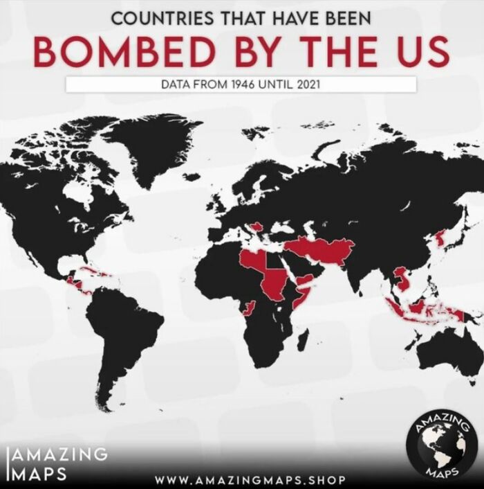 Countries That Have Been Bombed By The US