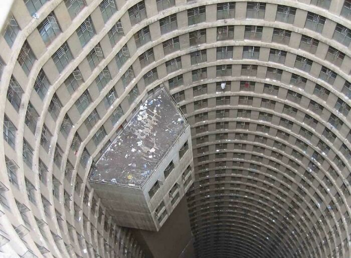 Ponte City Apartments In Johannesburg, South Africa. The Tallest Residential Building On The African Continent