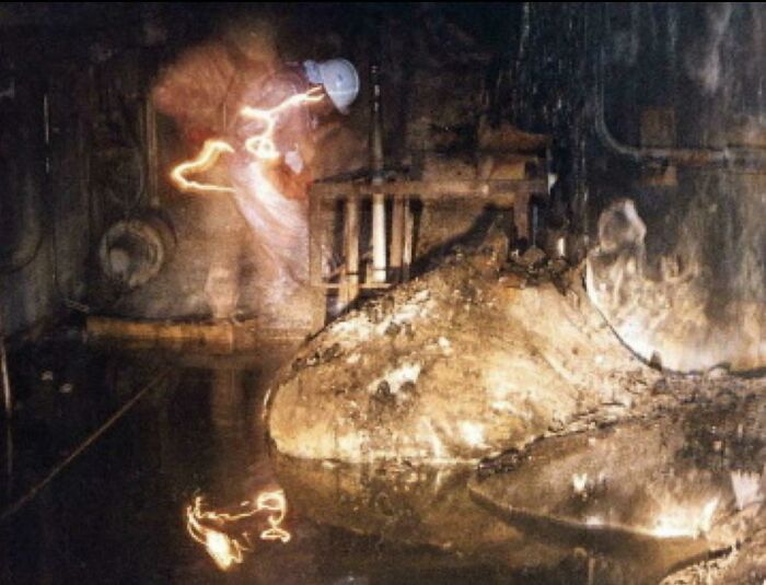 So I’ve Always Wondered This, Why Does It Look Like There’s A Person Standing Next To The Elephants Foot In Chernobyl In This Picture?