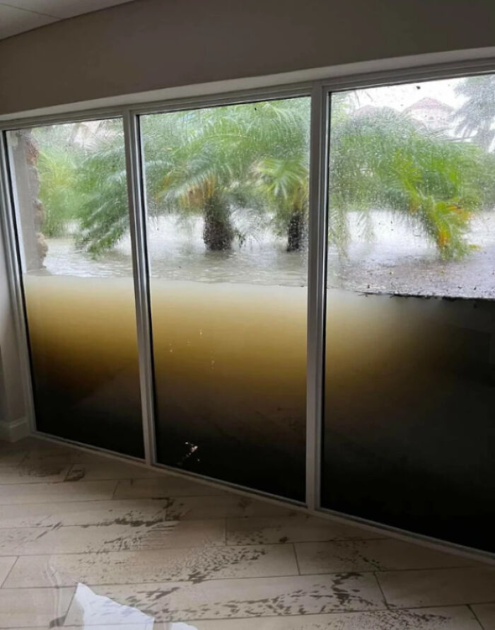 This Person's View Ruined By The Flooding Caused By Hurricane Ian