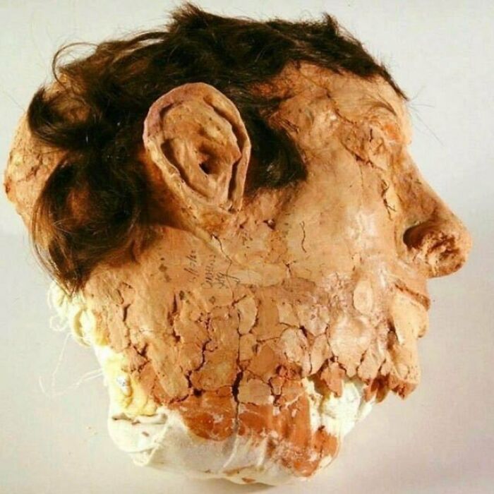 One Of Three Fake Heads Used As Decoys During A 1962 Escape Of 3 Prisoners From Alcatraz. They Were Made With Soap, Toilet Paper, Toothpaste, And Concrete Dust