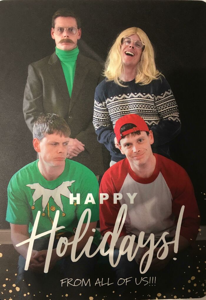 My Coworker’s Christmas Card He Handed Out Today