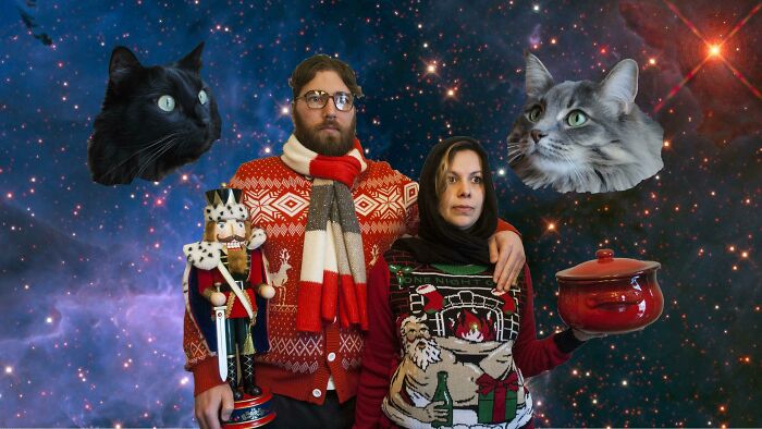 My Fiance And I Took The Next Step In Our Relationship, And Crafted Our Christmas Card