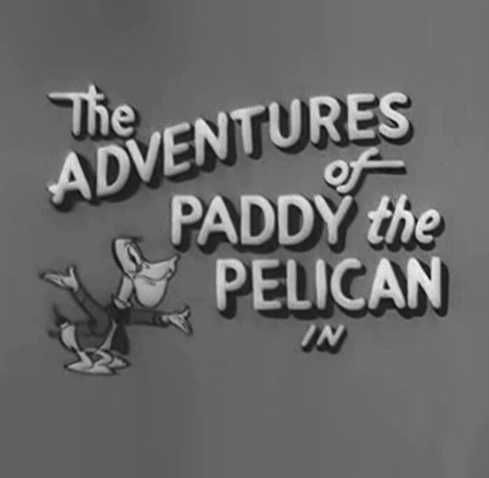 Poster for The Adventures of Paddy the Pelican cartoon