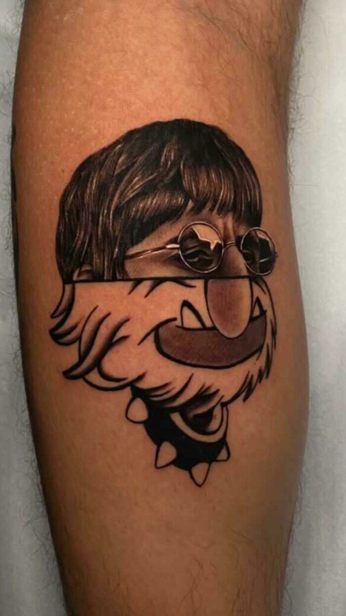 Ringo Starr vs. animal from the Muppets tattoo
