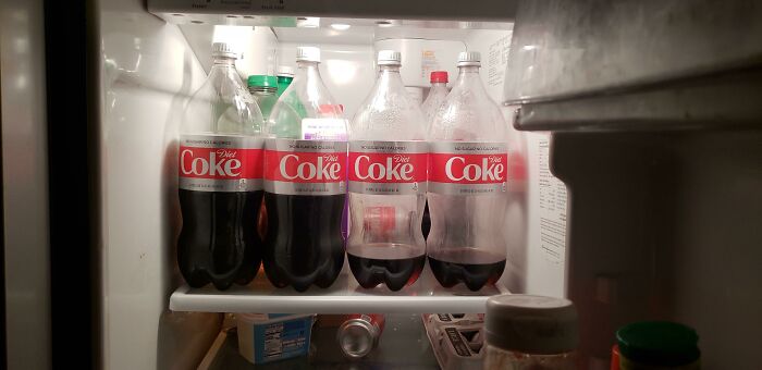 My Girlfriend Has A Diet Coke Problem, She Leaves The Last Bit Of It In Case Of Emergency