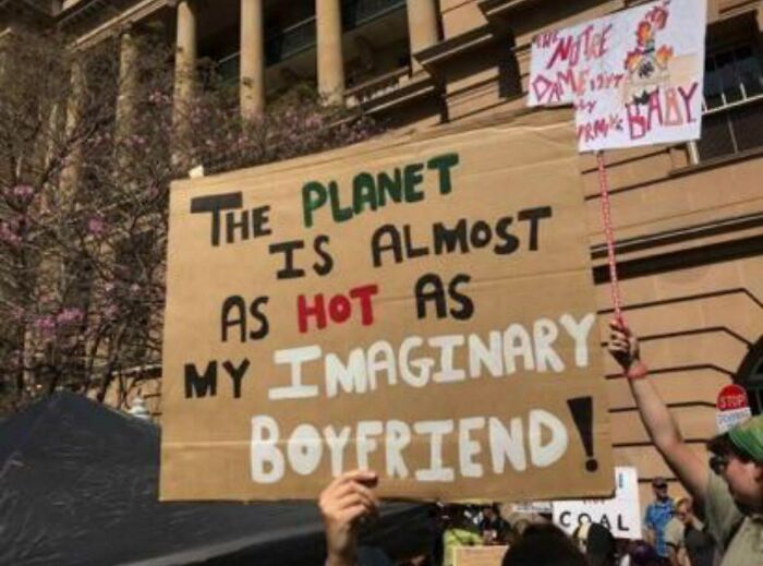 Protest Sign In Australia