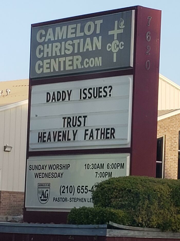Found This Sign At A Church Near Where I Live