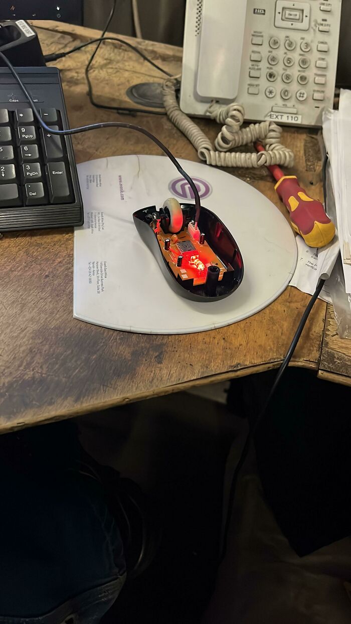 Mouse I Am Currently Using At Work… Delivery Guy Better Get Here Quick
