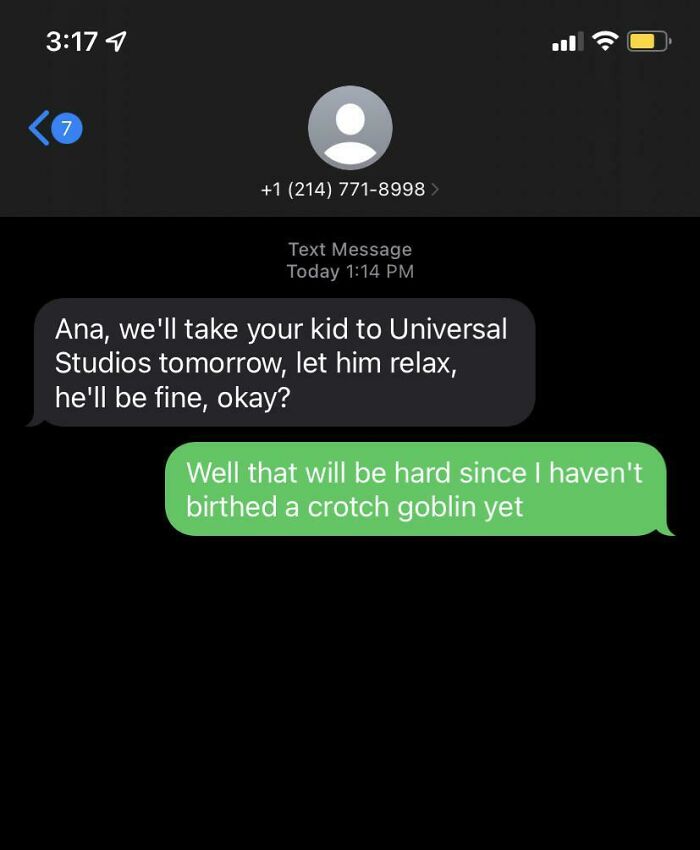 Some Lady Texted Me About A Child