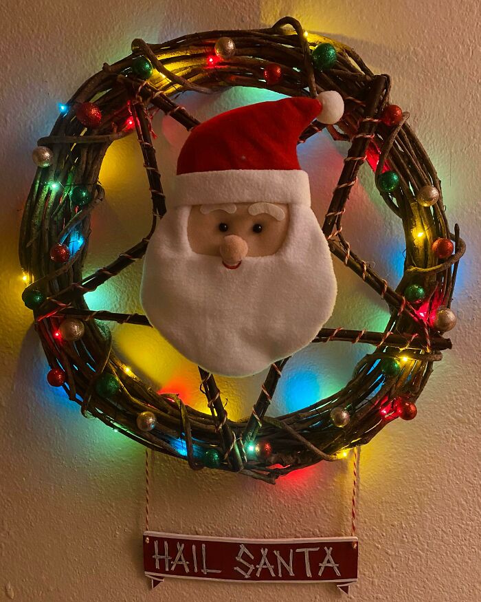 Hail Santa Wreath I Made