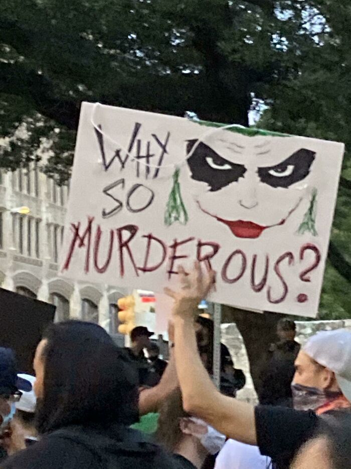 Sign At The San Antonio Protests
