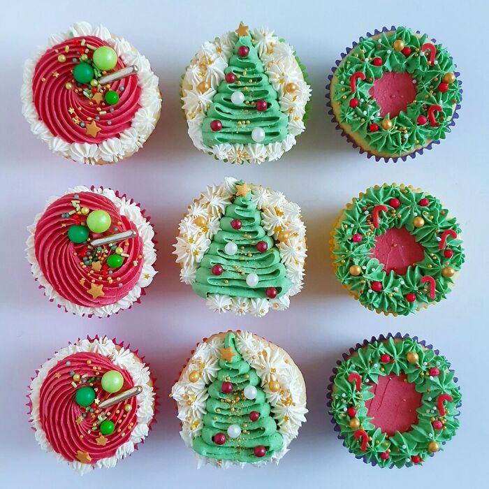 Home-Made Christmas Cupcakes