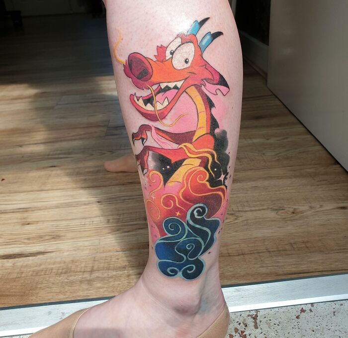 Insane video game & cartoon leg sleeve by @kyle.chaney.tattoo Thanks Kyle!