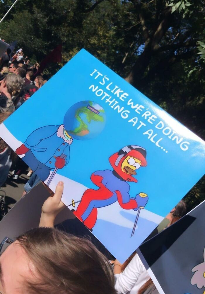 Poster At Dublin Climate Change Protest