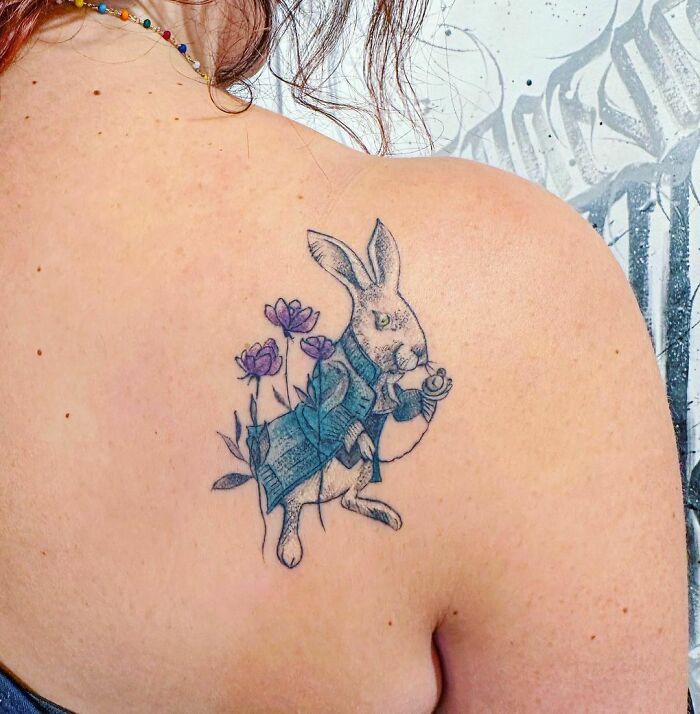 Alice In Wonderland Inspired Tattoo