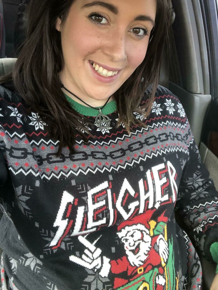 Wanted To Share The Pure Joy My Ugly Christmas Sweater Brings Me To Others This Year. Merry Christmas