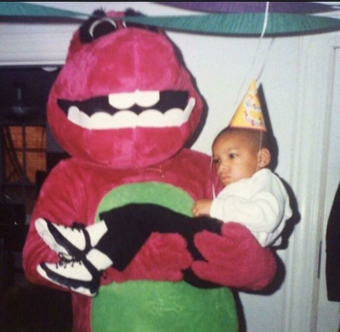 Barney At One Of My Birthday Parties In The 90s
