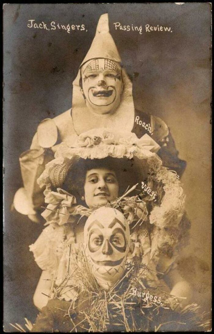 The Tinman, Dorothy, And The Scarecrow From The 1902 Stage Production Of The Wizard Of Oz