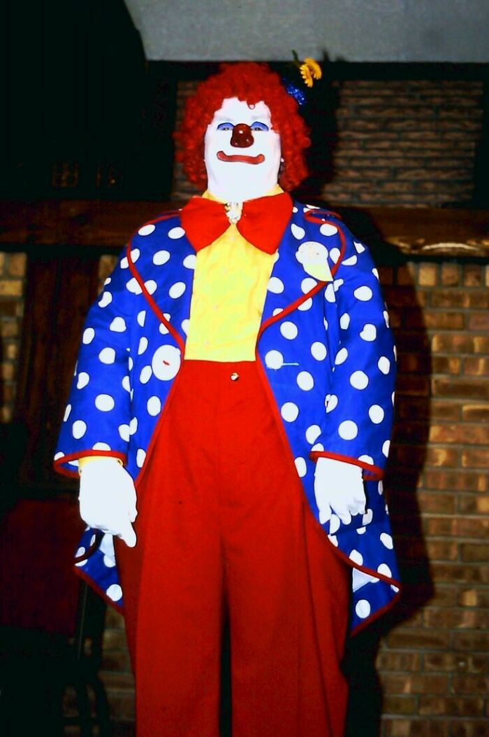 Older Picture Of A Clown Giving Us The Kubrick Stare Is A Bit Unnerving