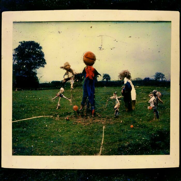 Scarecrows Playing Football, 1976