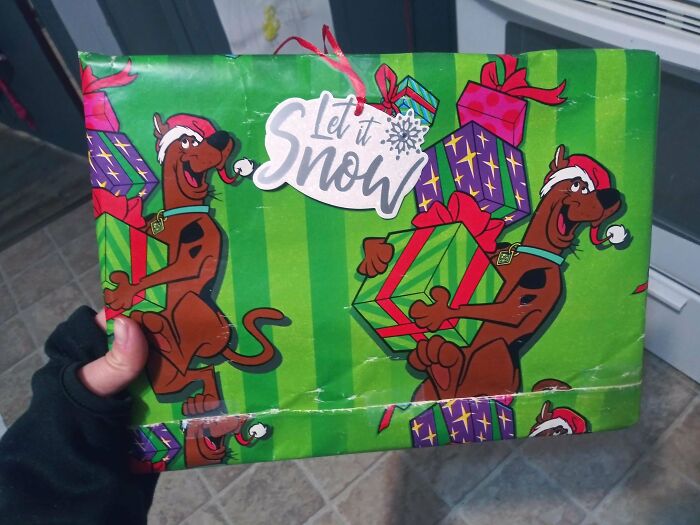My Dad Has Used This Wrapping Paper To Wrap Small Items Since I Was About The Age Of Seven. I Am 29 Now And This Was The Last Piece Of Scooby Paper