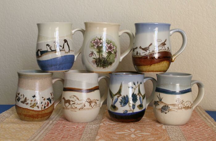 My Vintage Mug Set. Made By Otagiri Japan, Collected From Thrift Stores Over Several Years