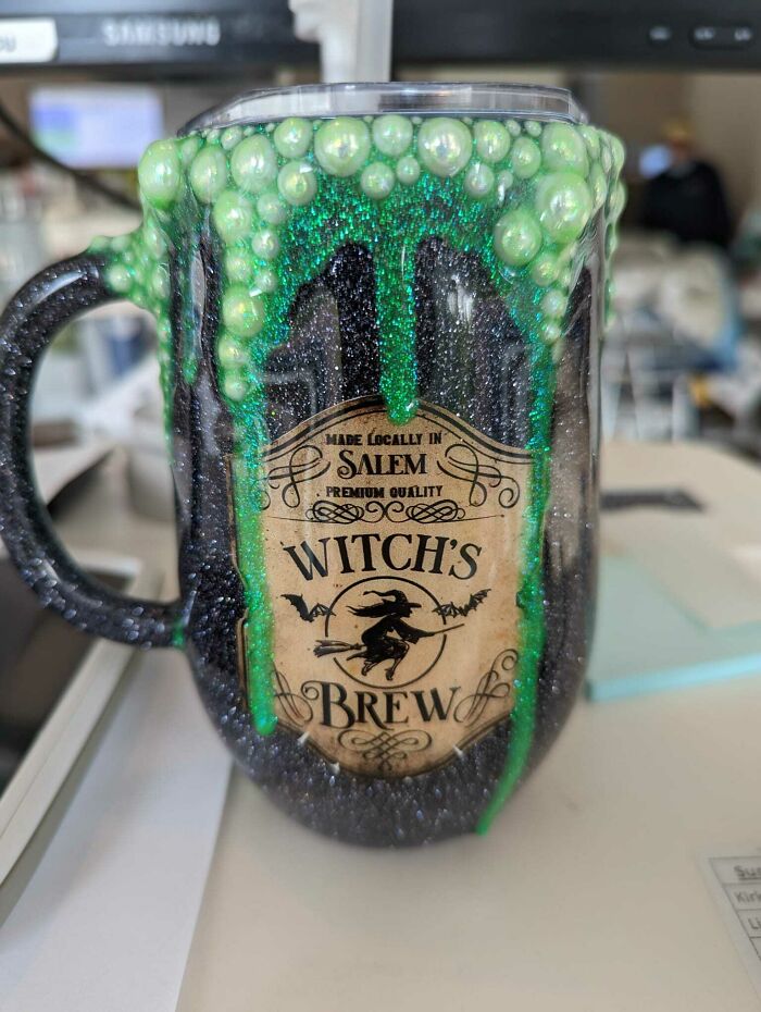 My Wife Just Picked Up This Custom Mug Just In Time For Halloween!