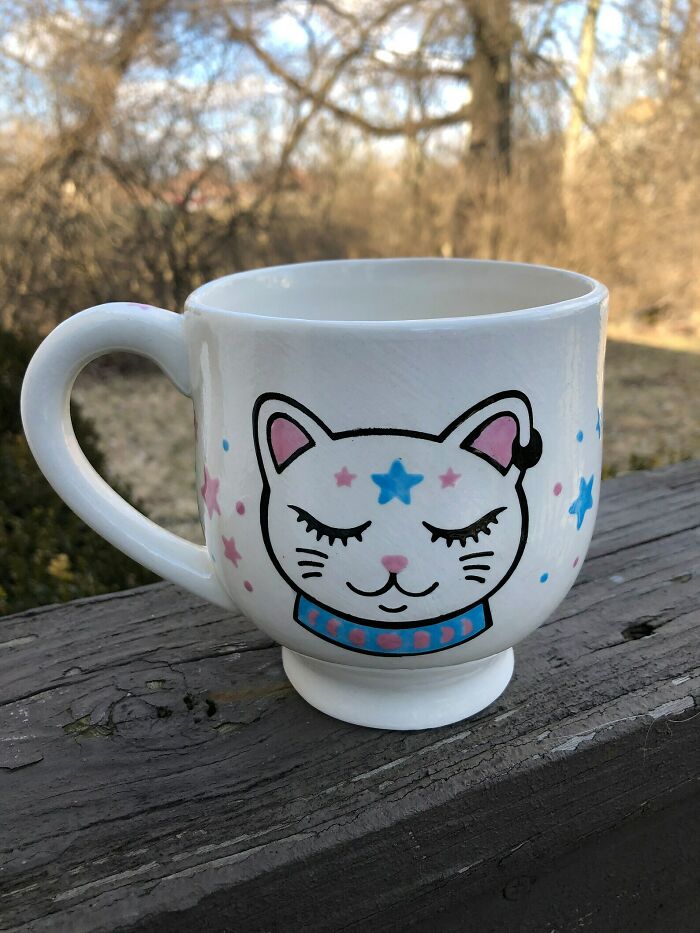 Eee!! Look At This Super Cute Coffee Mug I Just Made!