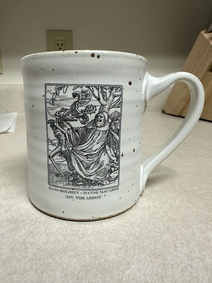 Just Picked Up This Danse Macabre Mug From A Local Ceramics Shop. Memento Mori