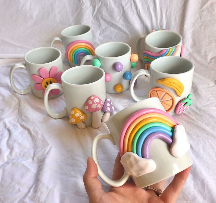 Colorful 3D Coffee Mug