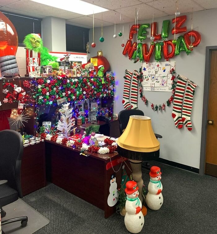 The Township I Work For Had A Desk Decorating Contest. This Is My Entry. I Hope I Win