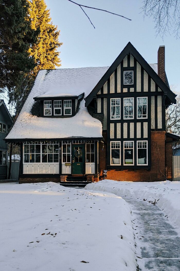 Snowy House On The Prairie