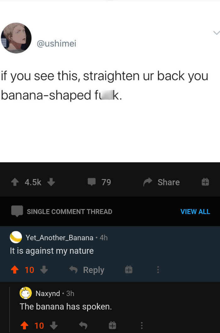 The Banana Has Spoken