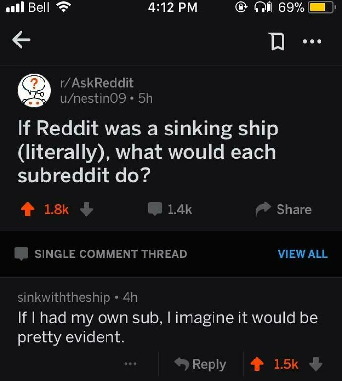 Sinking With The Ship