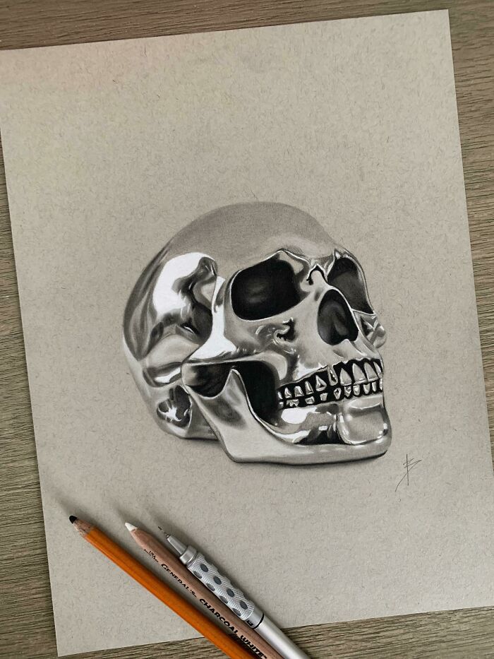 Skull Drawing I Did