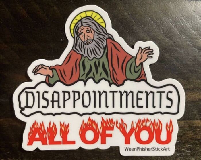 I Made A Sticker Of A Salty God