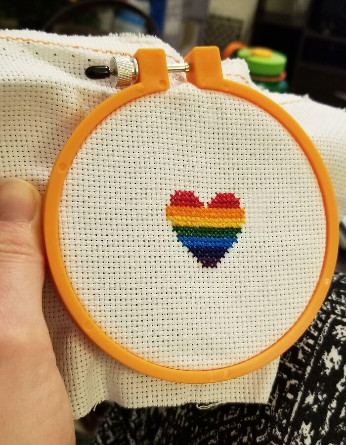 My First Cross Stitch Is Also My Partner's Surprise Christmas Gift