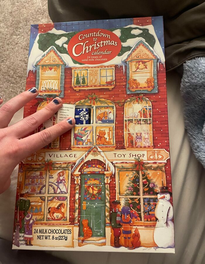 I’m 25 Years Old. Ever Since I Can Remember, My Dad Has Bought Me An Advent Calendar Every December. I Liked The One With The Chocolates Shaped Like Little Presents