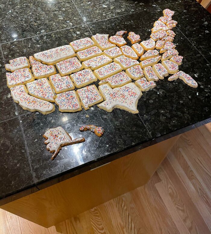 Home-Made The United States Of Christmas Cookies