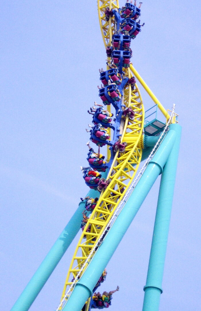 Wicked Twister Ride At Cedar Point Amusement Park, United States
