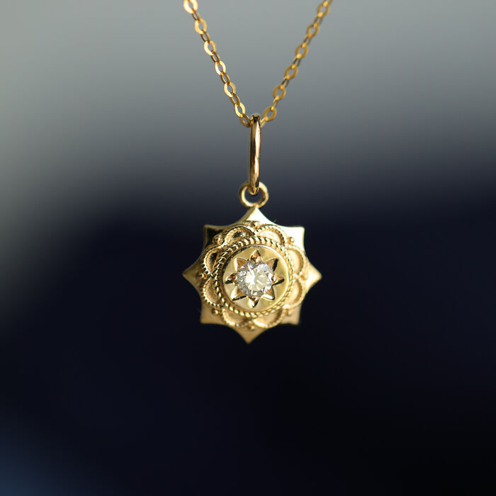 A Vintage Looking 8-Pointed Star Pendant Necklace I Made