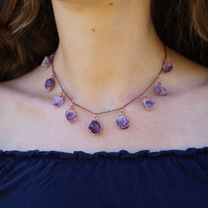 So In Love With This Amethyst Necklace I Made