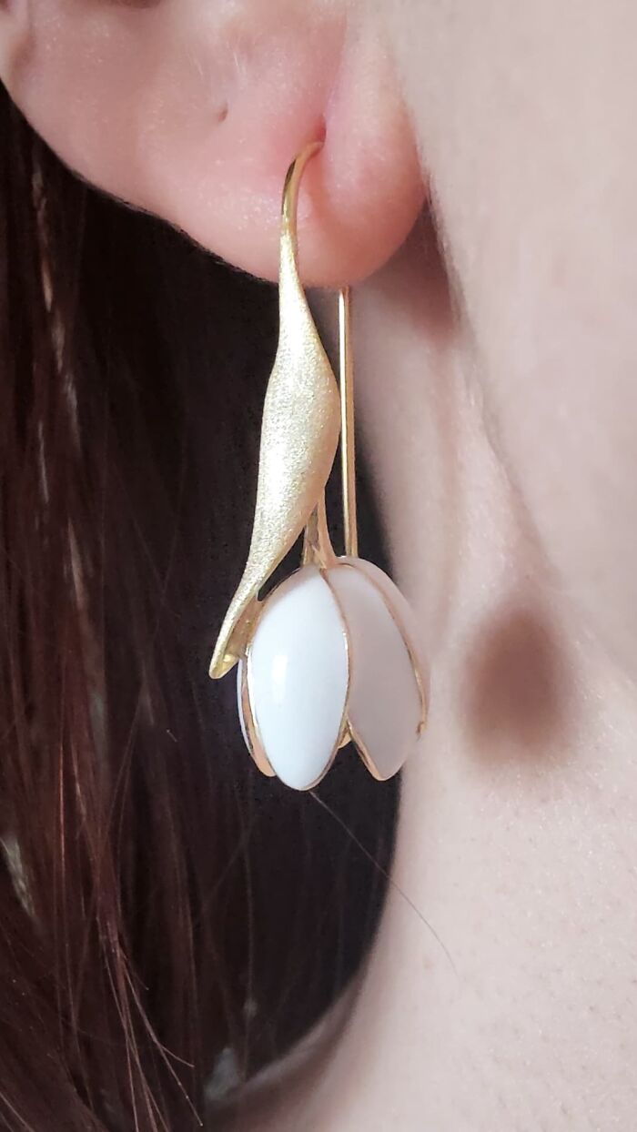 Amazed With These Tulip Earrings I Ordered Yesterday And Received Today