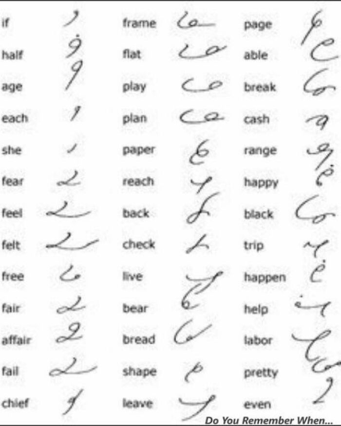 Did Anyone Learn Shorthand?
