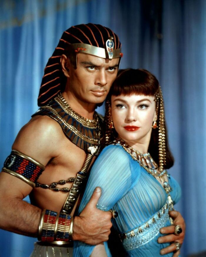 Yul Brynner And Anne Baxter, Ramses And Nefertari. The 10 Commandments (1956)