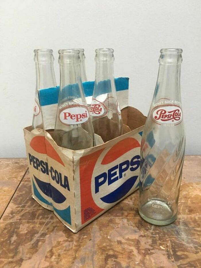 Pepsi Was Better When It Came In Glass Bottles. My Daddy Bought Them By The Crate Straight From The Pepsi Man. I Had Two Brothers And We Shared One Bottle. It Was So O O Good!!