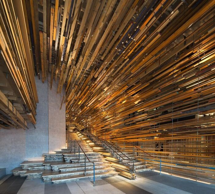 The 'Grand Stair' At The Ovolo Nishi Hotel, Canberra, Australia